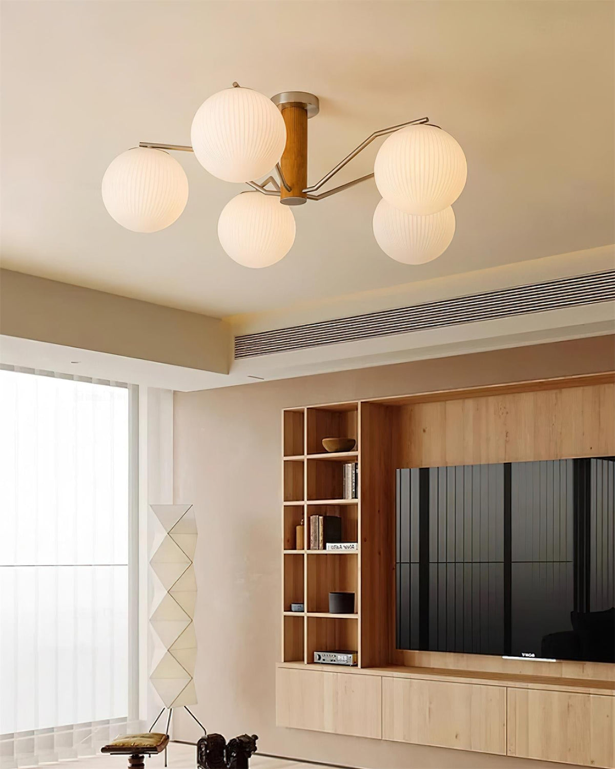 LED/þráðlaust loftljós með kúpli, yfirborðsmonterað fyrir stofu