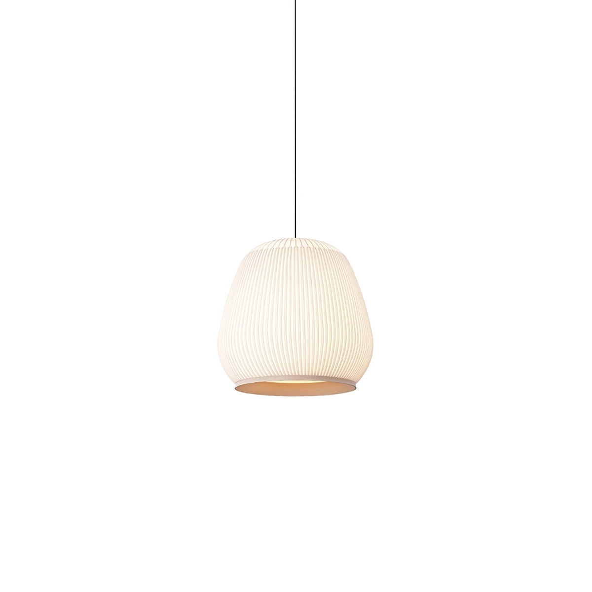 Lineiella minimalistisk pendellampa i tyg