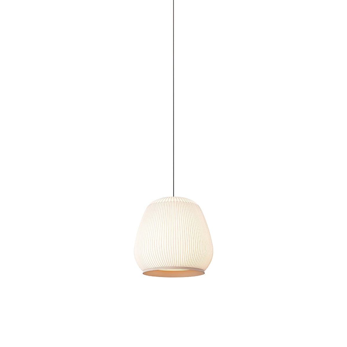 Lineiella minimalistisk pendellampa i tyg