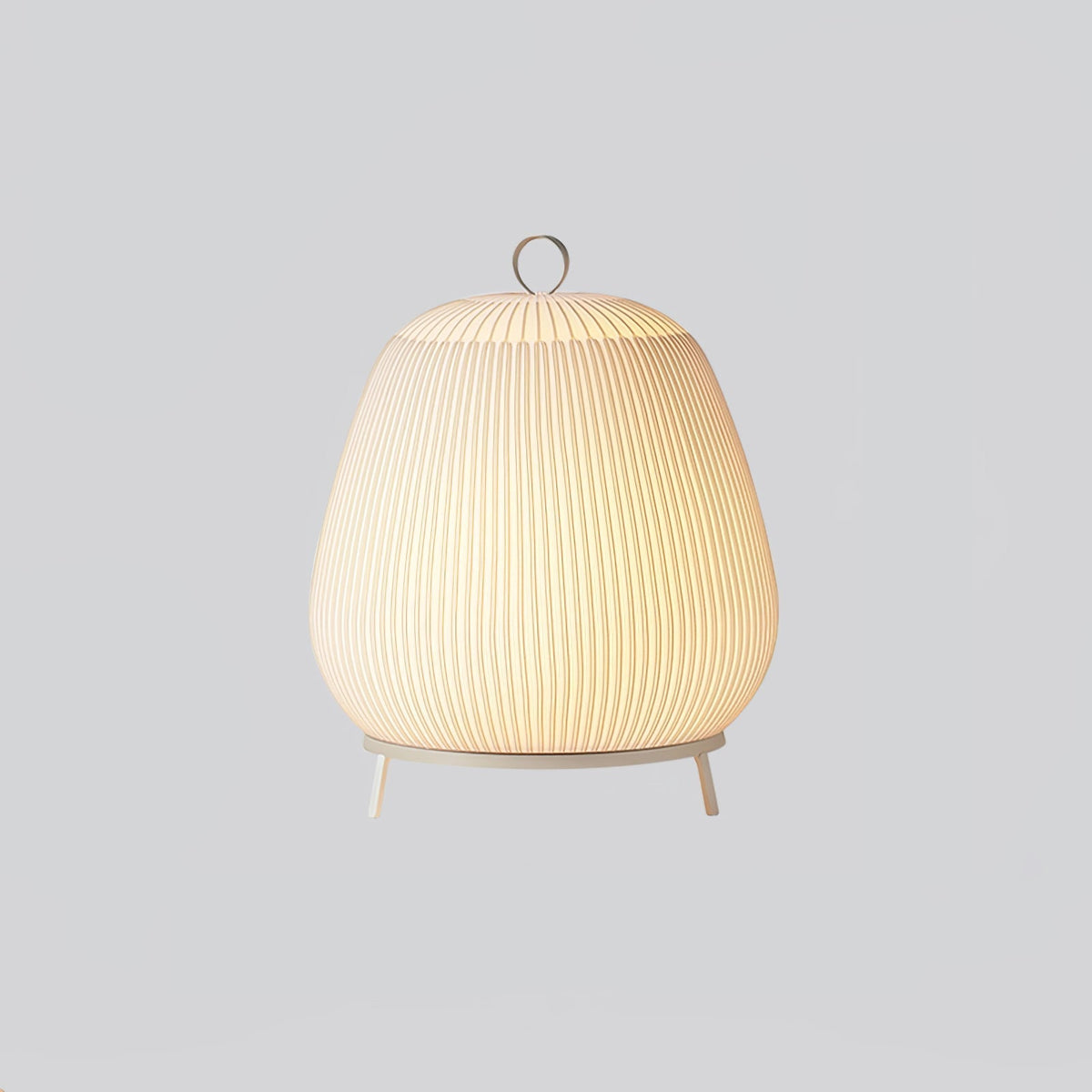 Nancy moderne bordlampe i stof