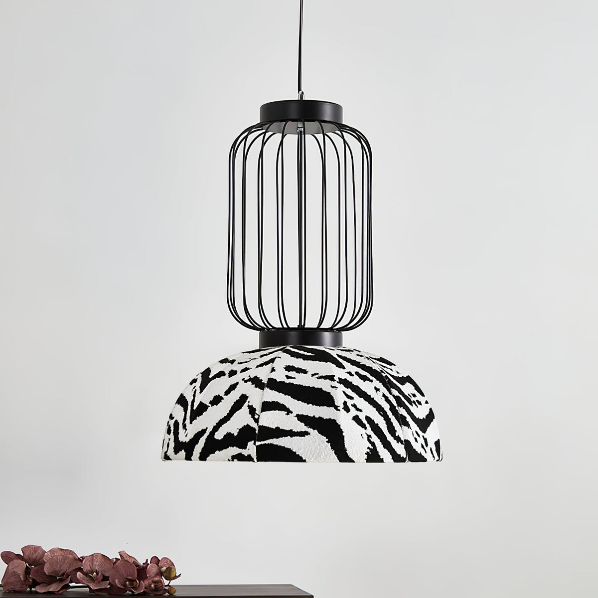 Candeeiro suspenso industrial em tecido Forge