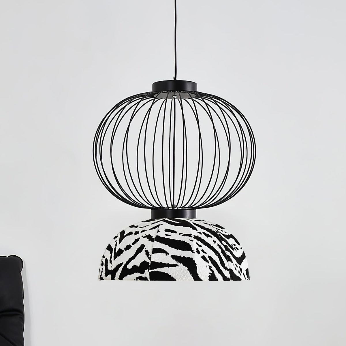 Candeeiro suspenso industrial em tecido Forge