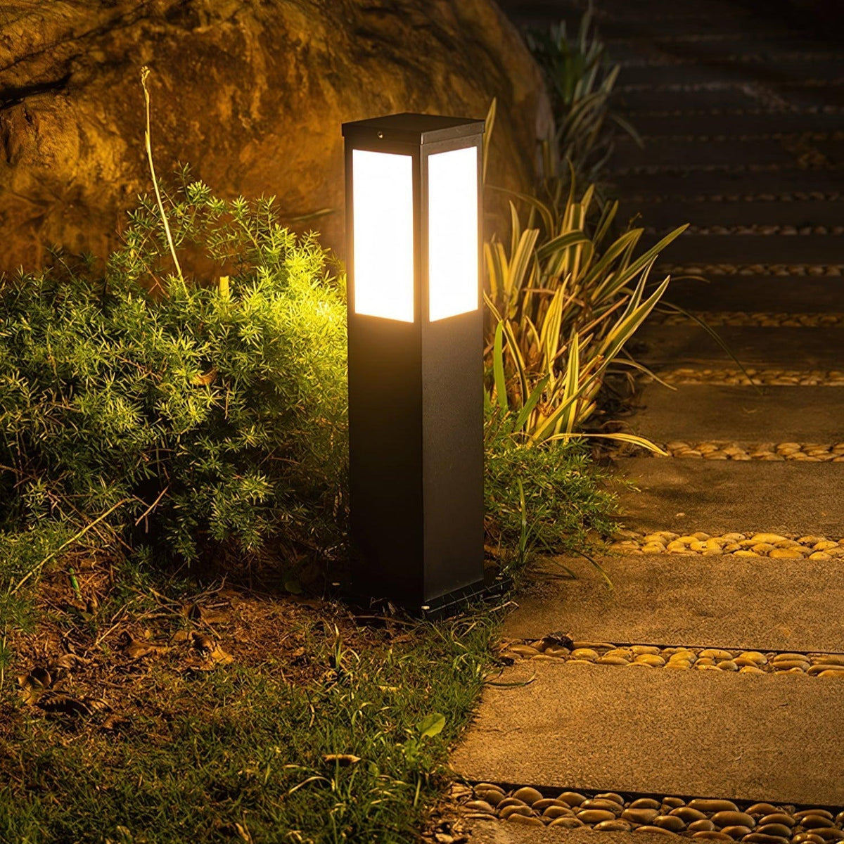 Leo pullertlampe med solceller til udendørs brug