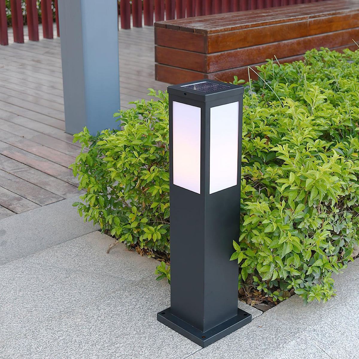 Leo pullertlampe med solceller til udendørs brug