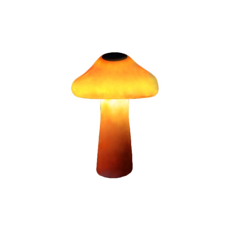 Ray svampeformet udendørs jordlampe, fast tilslutning/solenergi, orange