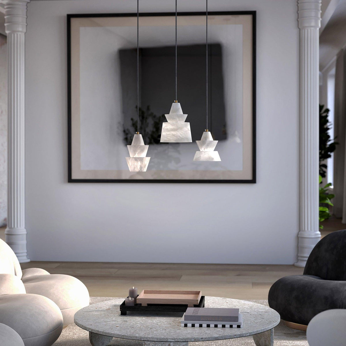 Evo Alabaster  Pendant Light