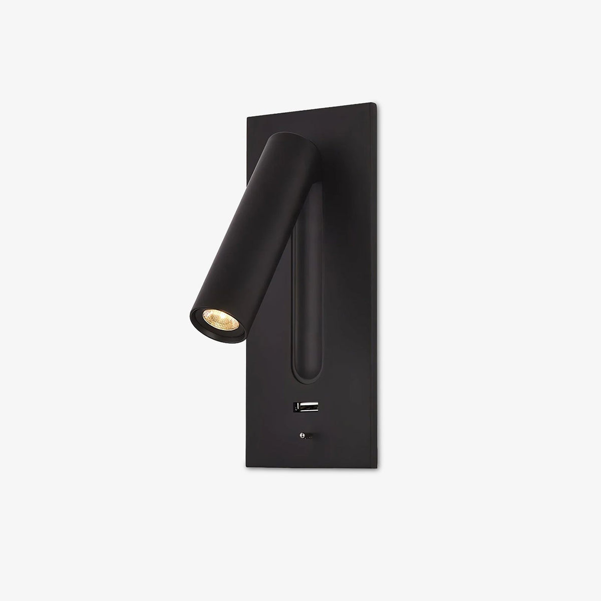 Sothis-moderni minimalistinen musta USB-seinävalaisin vuoteen viereen