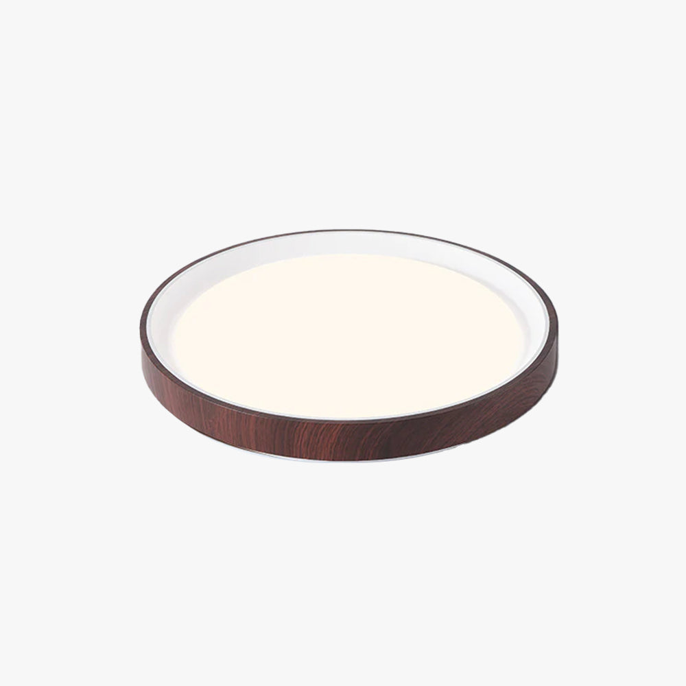 Arisha Modern LED Flush Mount Ceiling Light White Wood Kitchen