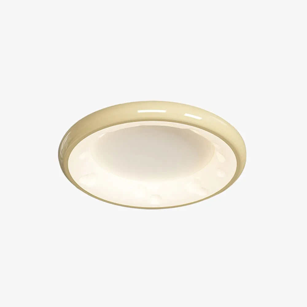Arisha moderne LED-loftslampe i hvidt metal til soveværelse