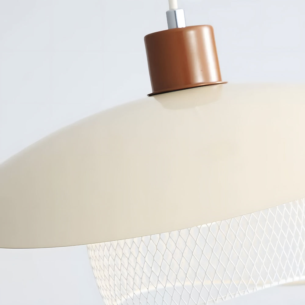 Arisha Modern LED Pendant Light Beige/Green/Wood Dining Room