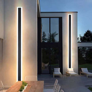 Edge Minimalistisk Linjär Metall LED Vägglampa Trägård Utomhus