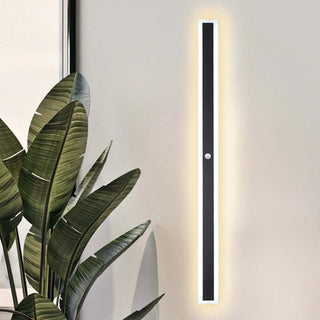 Edge Minimalistisk Linjär Metall LED Vägglampa Trägård Utomhus