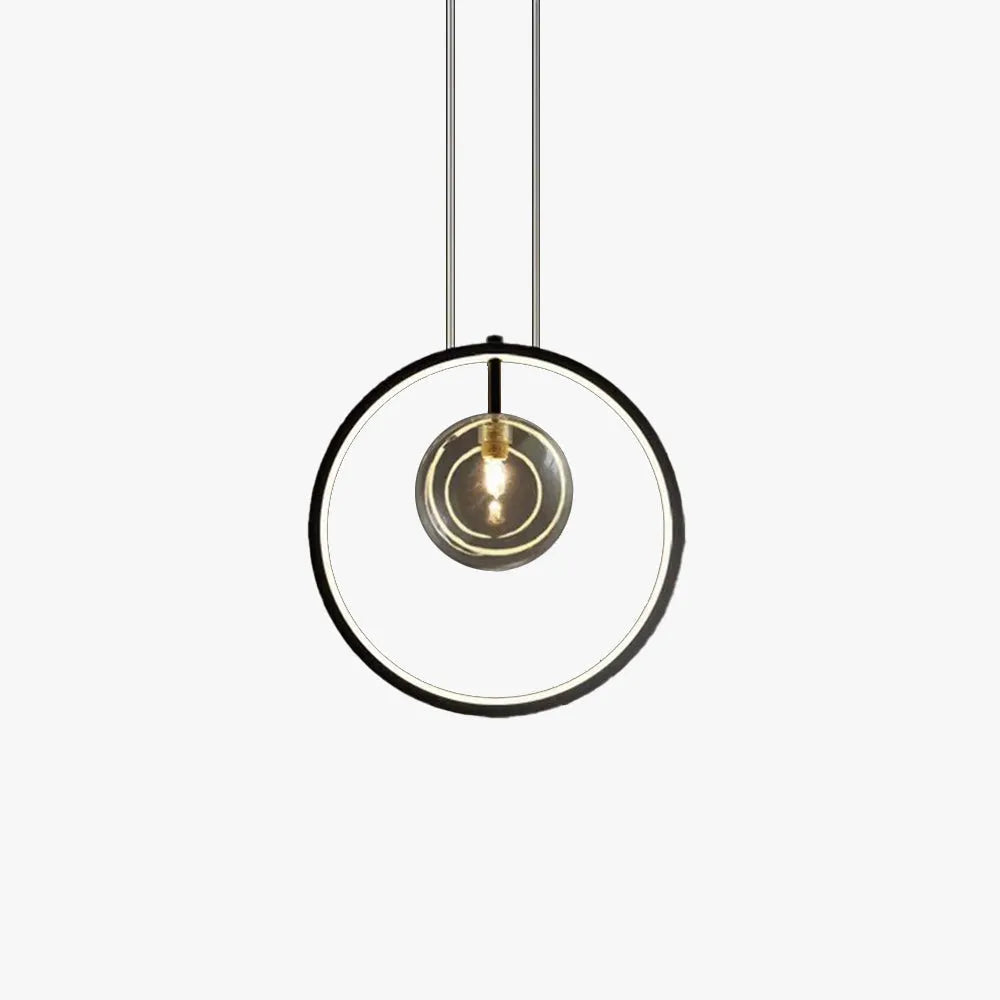 Arisha nordisk modern LED-pendellampa med glasbubblor för matsal