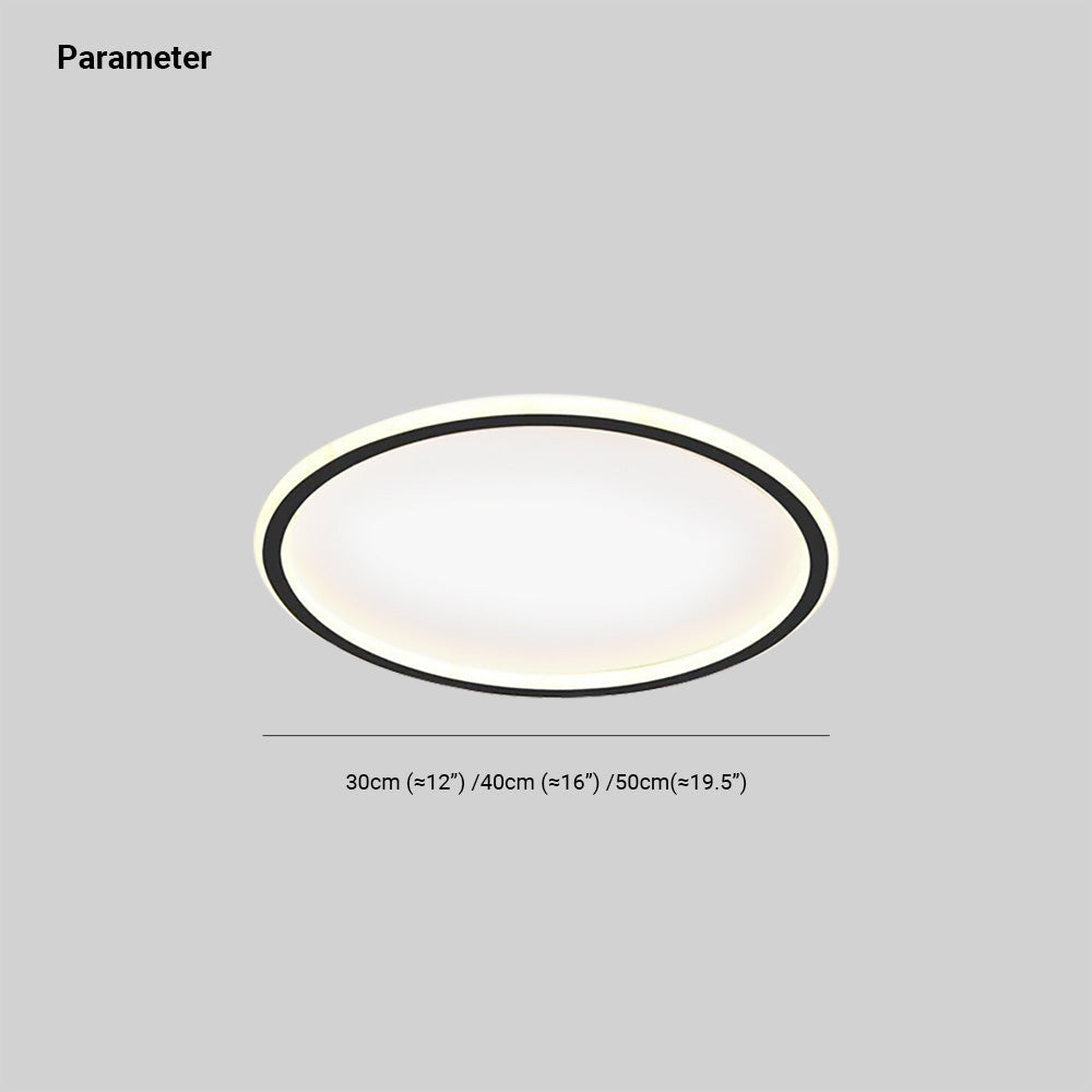 Varin modern rund LED-taklampa