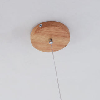 Valentina Modern Design Trä Glas LED Pendellampa Vardagsrum Matsal