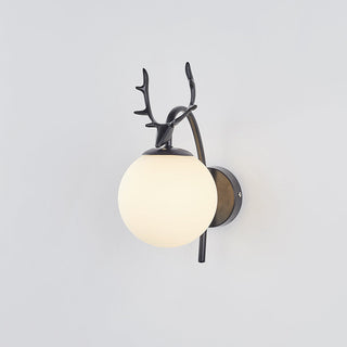 Valentina Design Deer Beside Vägglampa Svart/Guld Metall Vardagsrum
