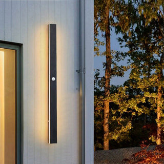 Edge Minimalistisk Linjär Metall Vägglampa Utomhus Balkong