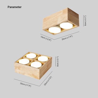 Ozawa LED Modernt Trä Plafond Stockfärg Akryl Vardagsrum/Sängrum