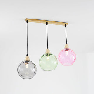 Hailie Färg Glas Pendellampa Klot Vardagsrum/Matsal/Sovrum