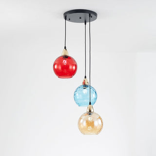 Hailie Färg Glas Pendellampa Klot Vardagsrum/Matsal/Sovrum