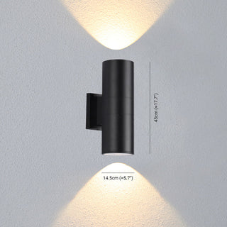 Orr Modern Dubbelhuvud Metall Glas Vägglampa Utomhus Trädgård Korridor