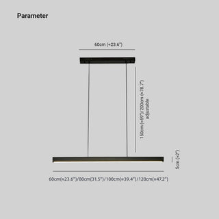 Edge Minimalistisk Pendellampor Linear Dimmable Vardagsrum/Matsal