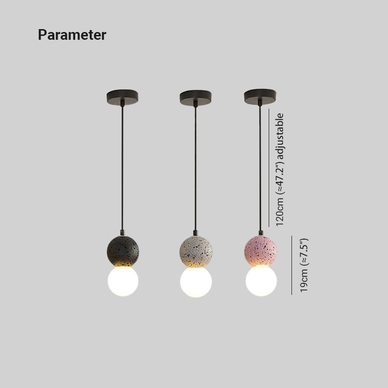Orynth Pendant Light Travertine Modern