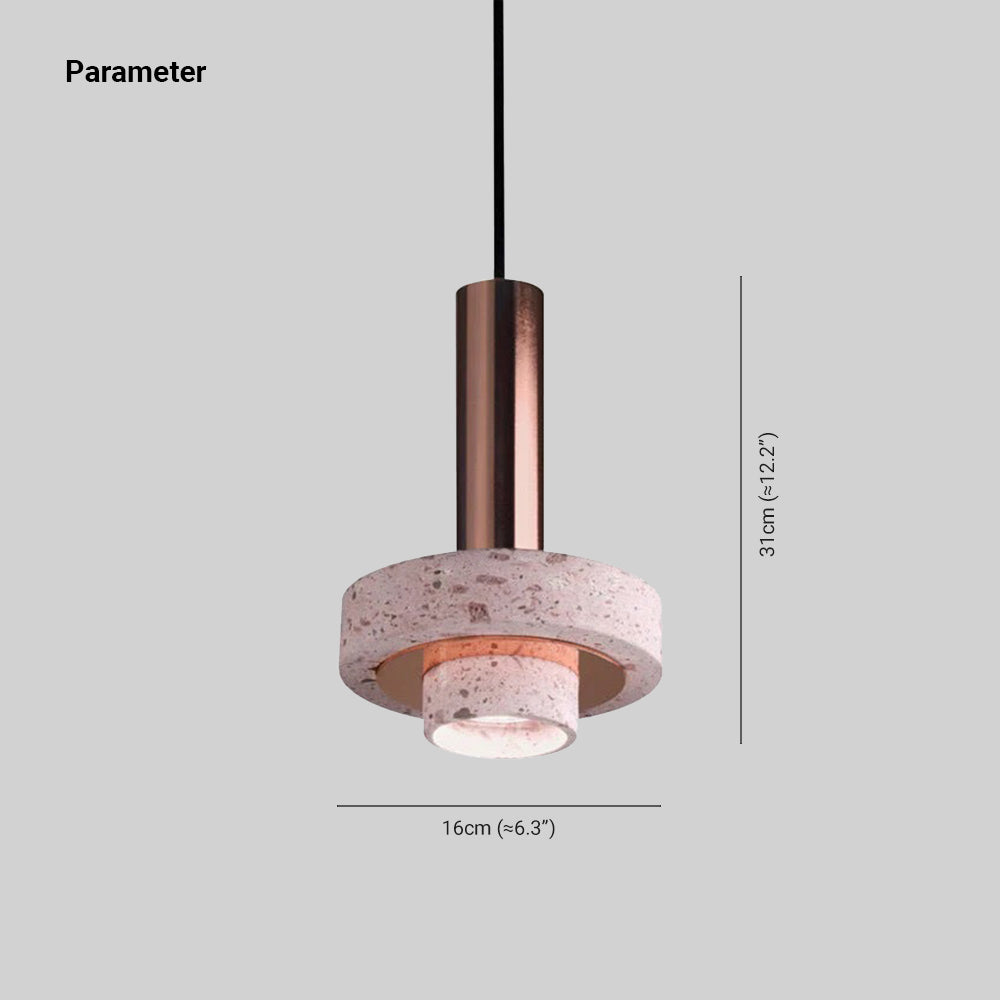 Arisha Modern LED Art Deco Colorful Pendant Light, Terrazzo