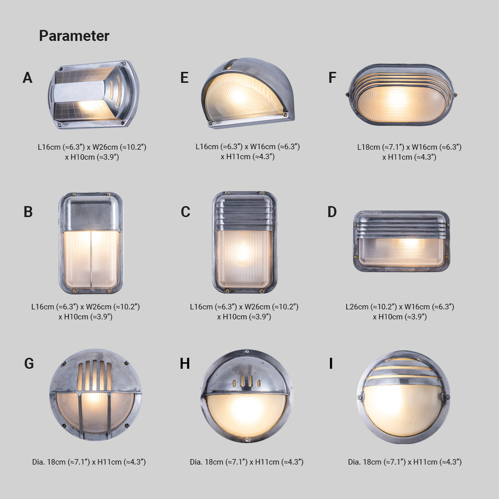 Wyre-geometrinen moderni metallinen ja lasinen ulkoseinävalaisin