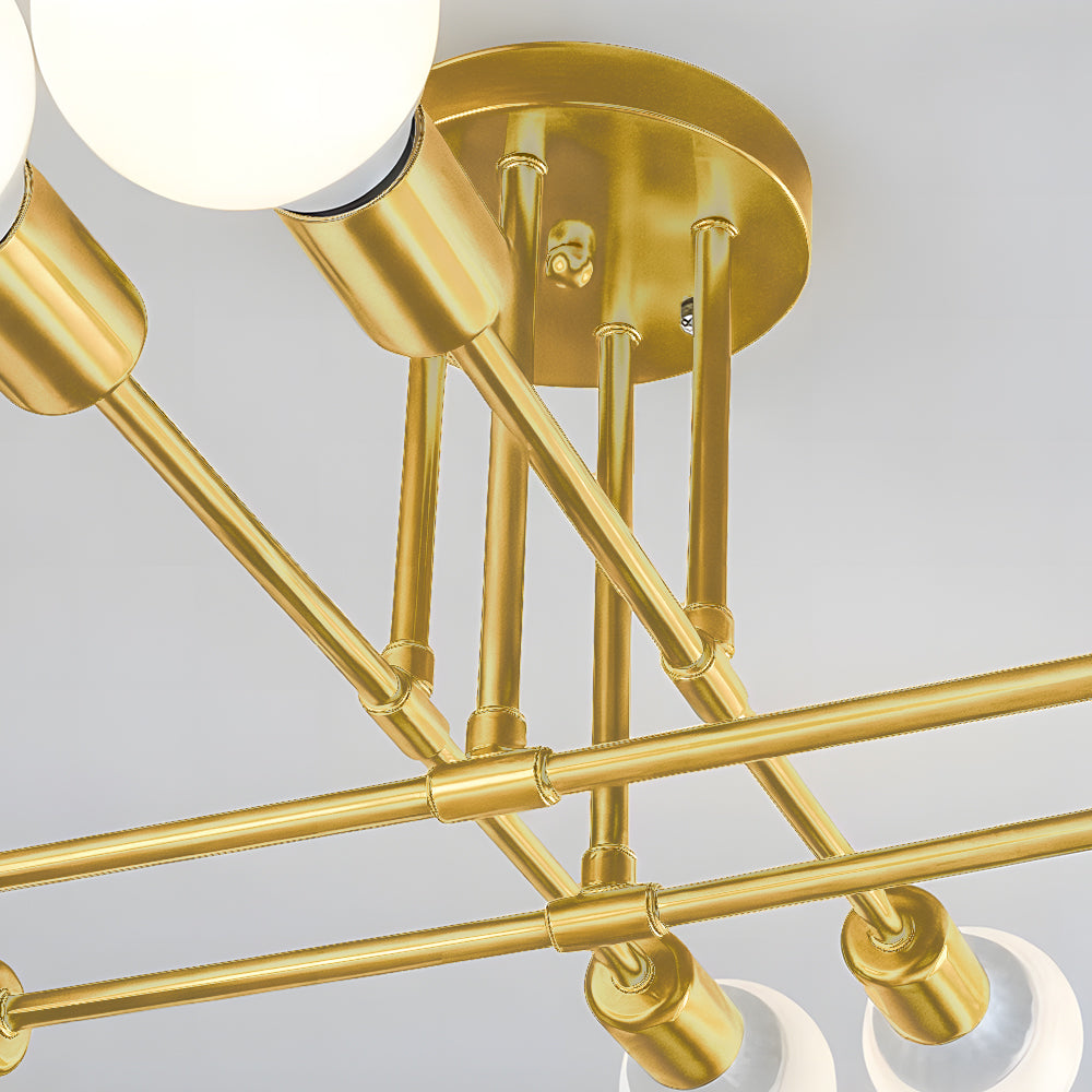 Lunil modern utanpåliggande taklampa, guld/svart