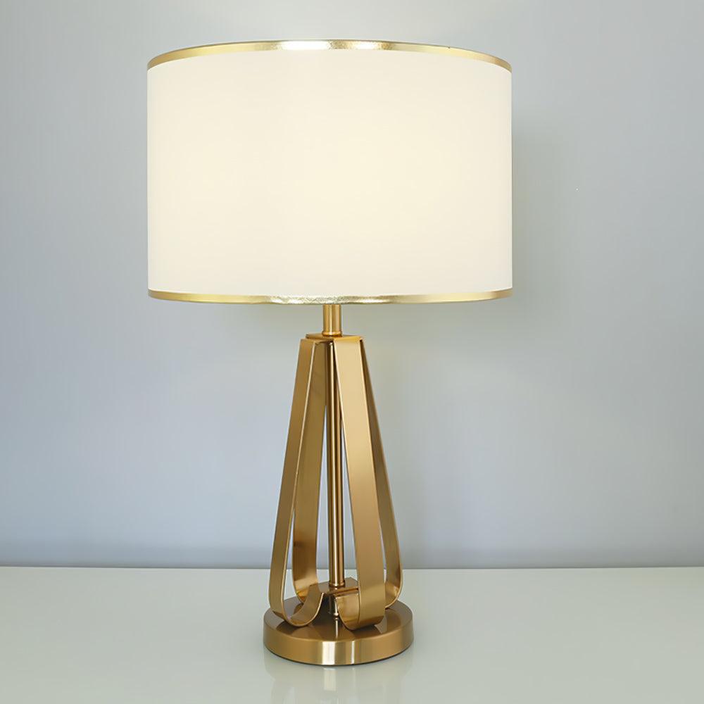 Linorira lyxig bordslampa i tyg
