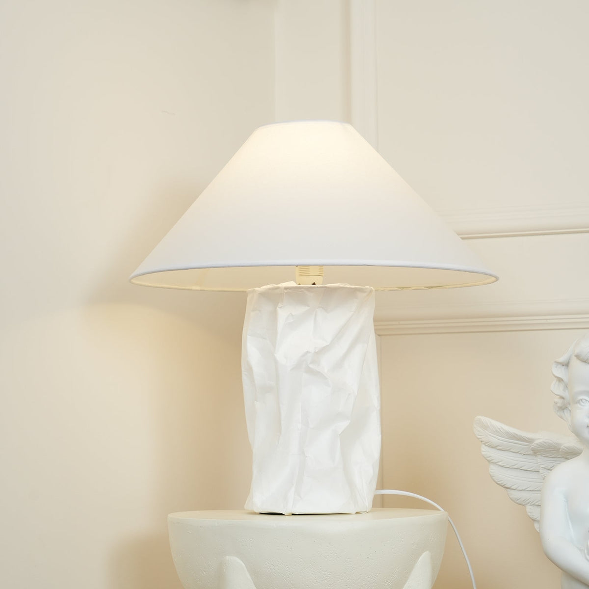 Lalemu konstnärlig bordslampa i papper