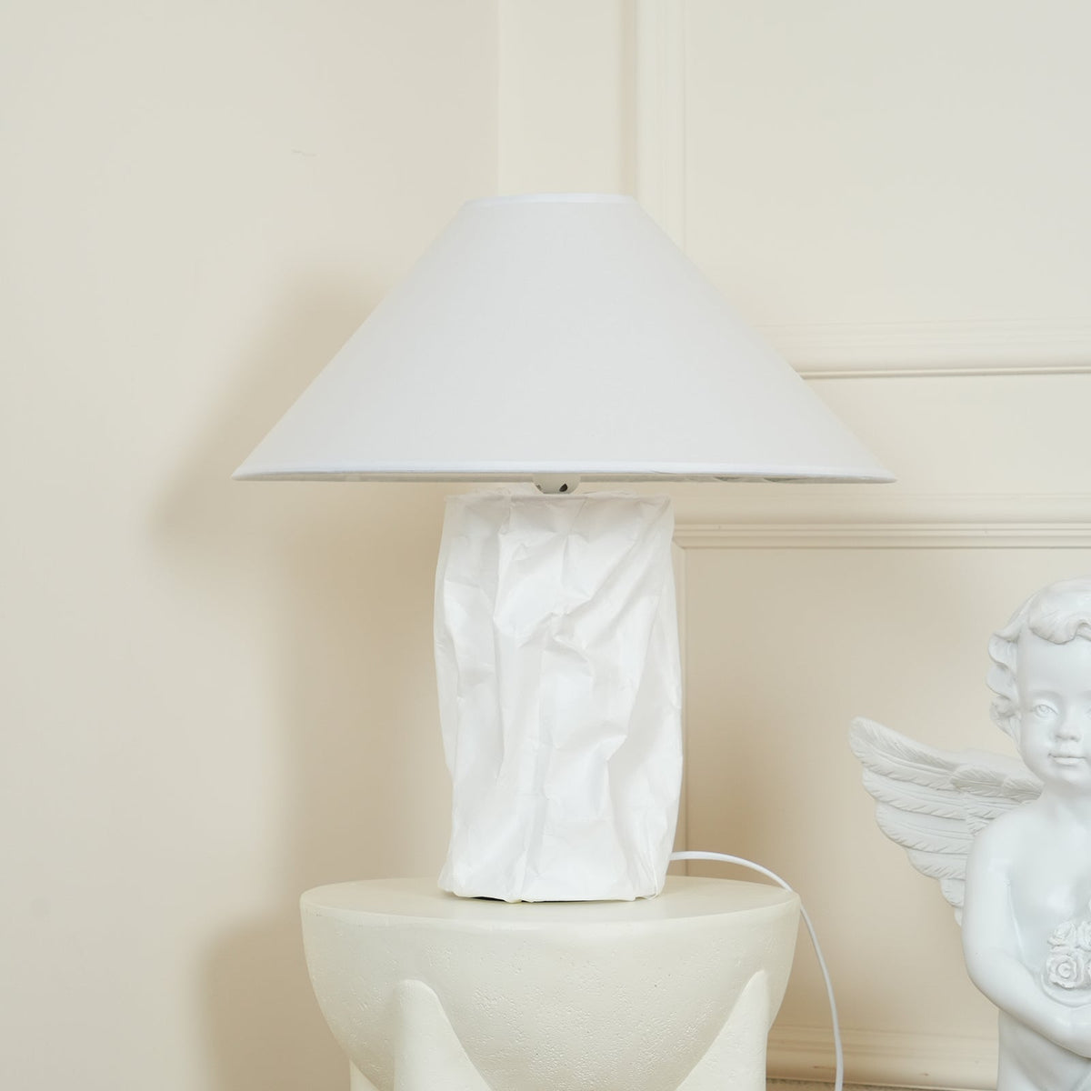 Lalemu konstnärlig bordslampa i papper