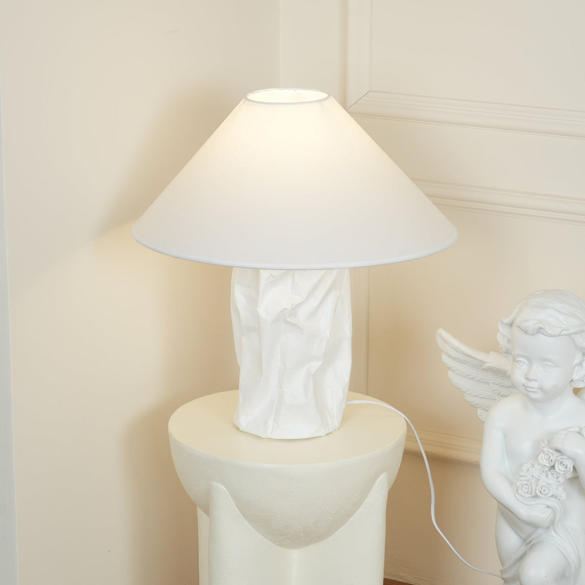 Lalemu konstnärlig bordslampa i papper