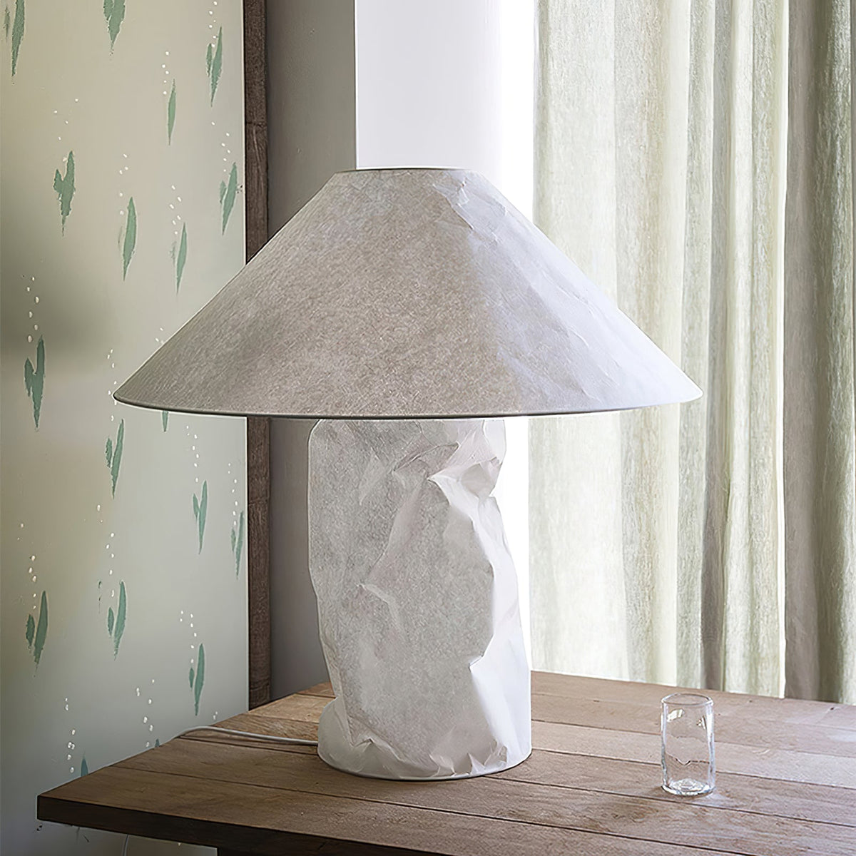 Lalemu konstnärlig bordslampa i papper