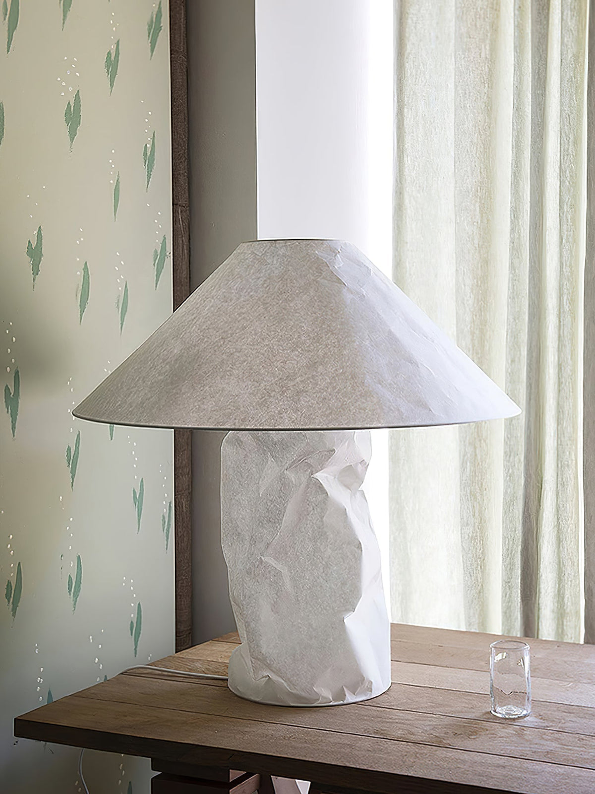 Lalemu konstnärlig bordslampa i papper