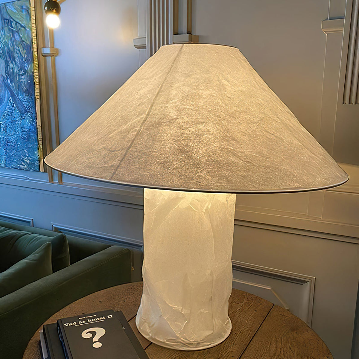 Lalemu konstnärlig bordslampa i papper