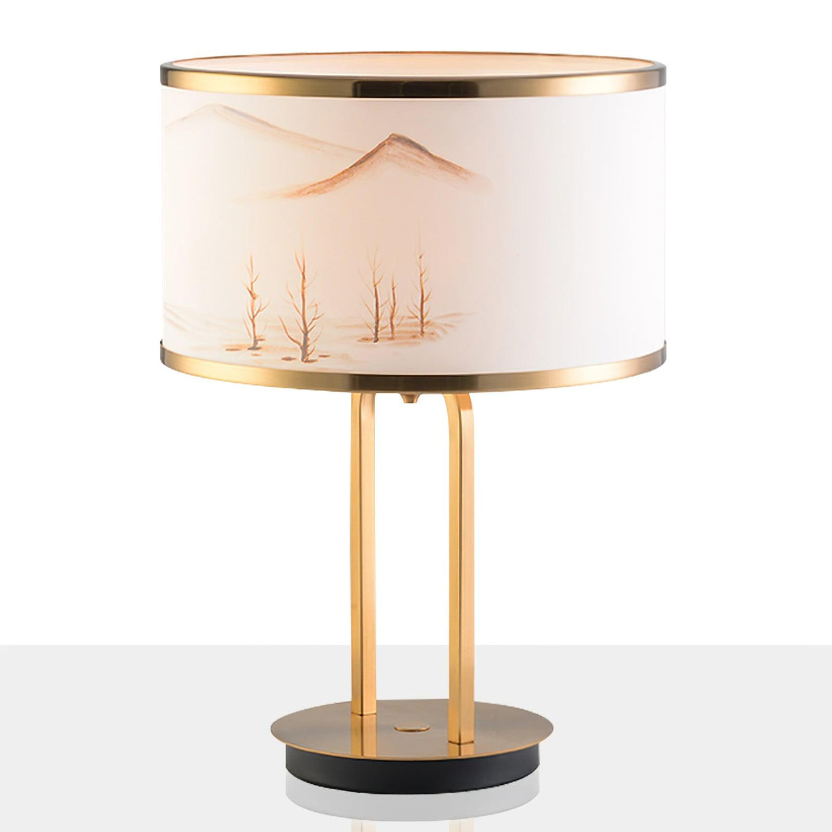 Moderne metalbordlampe Teriinira