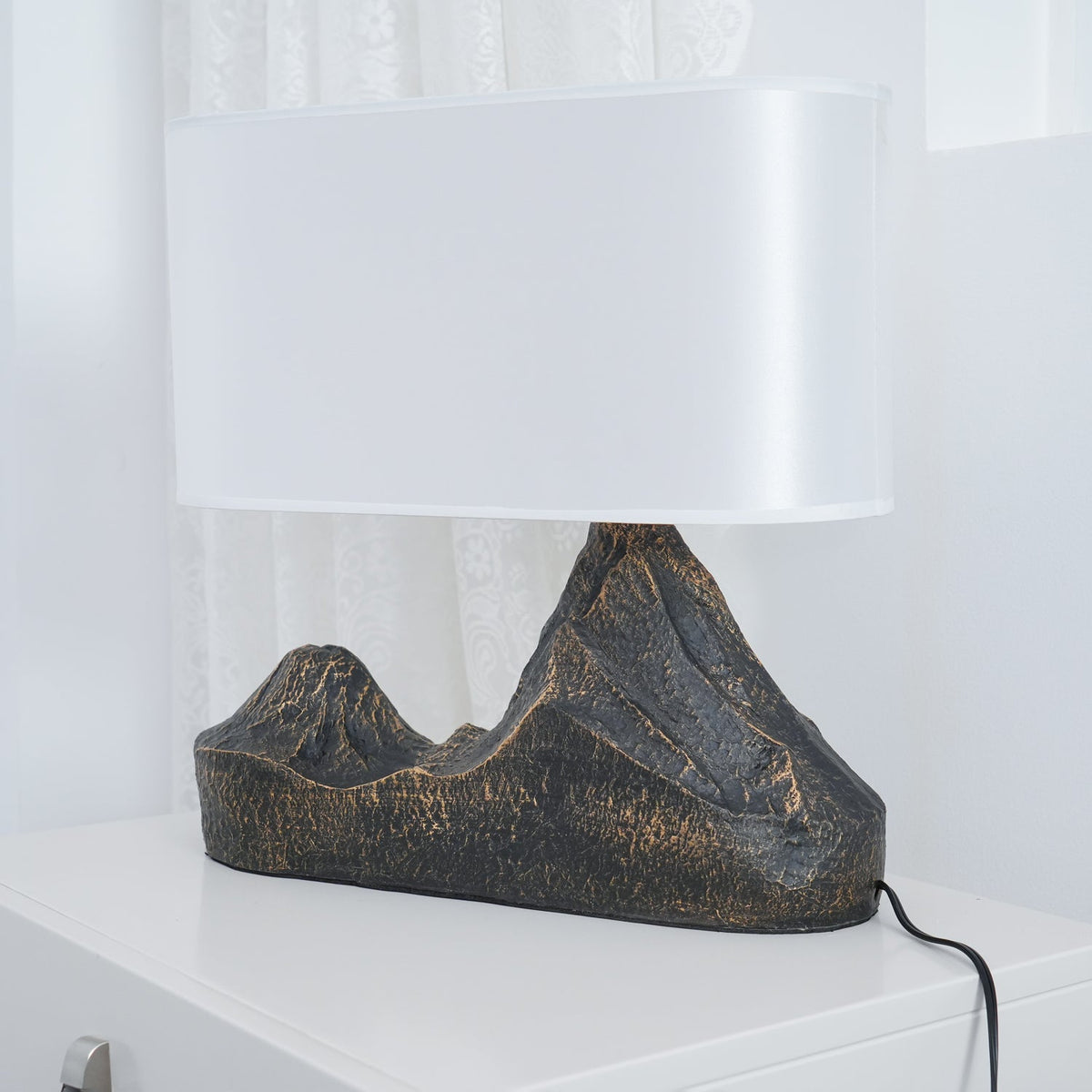 Della bordslampa i naturlig harts