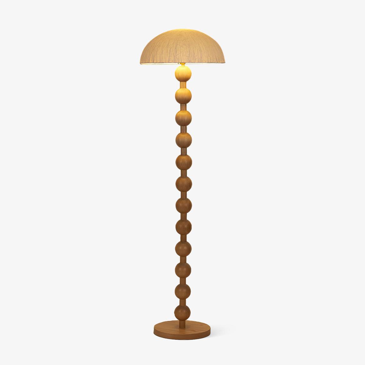 Lyliril retro-gulvlampe i træ