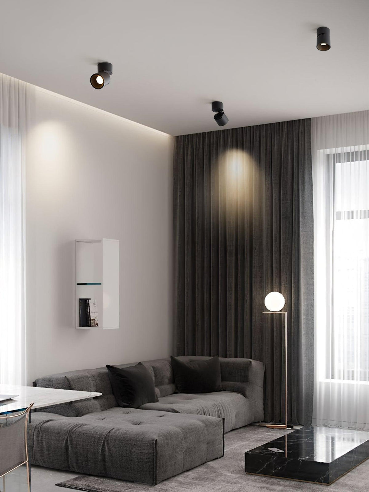 Alvynora modernit minimalistiset kohdevalot kattovalaisimena