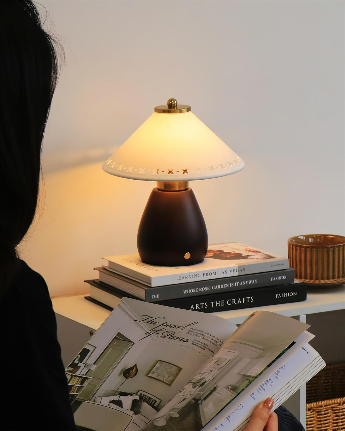 Moire-bordlampe