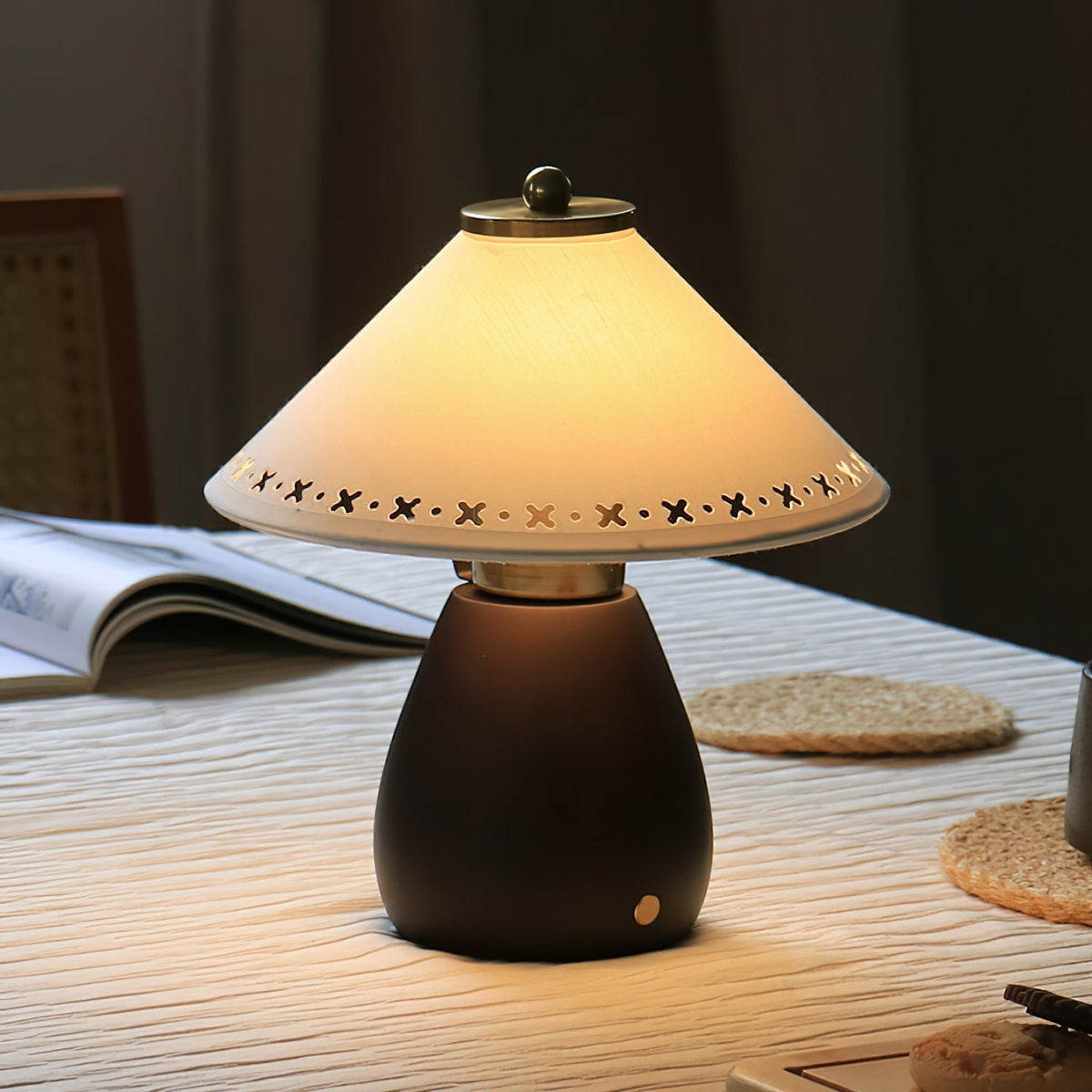 Moire-bordlampe