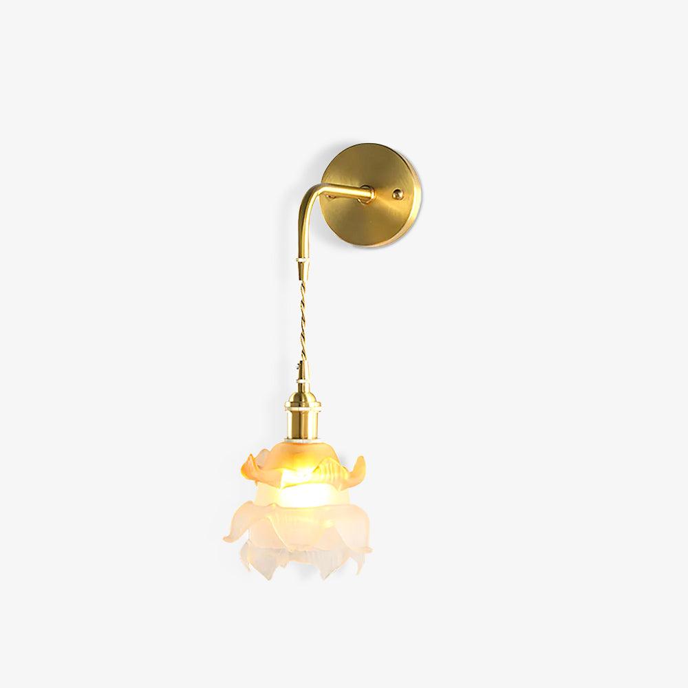 Amarira elegant premium-væglampe i messing og glas