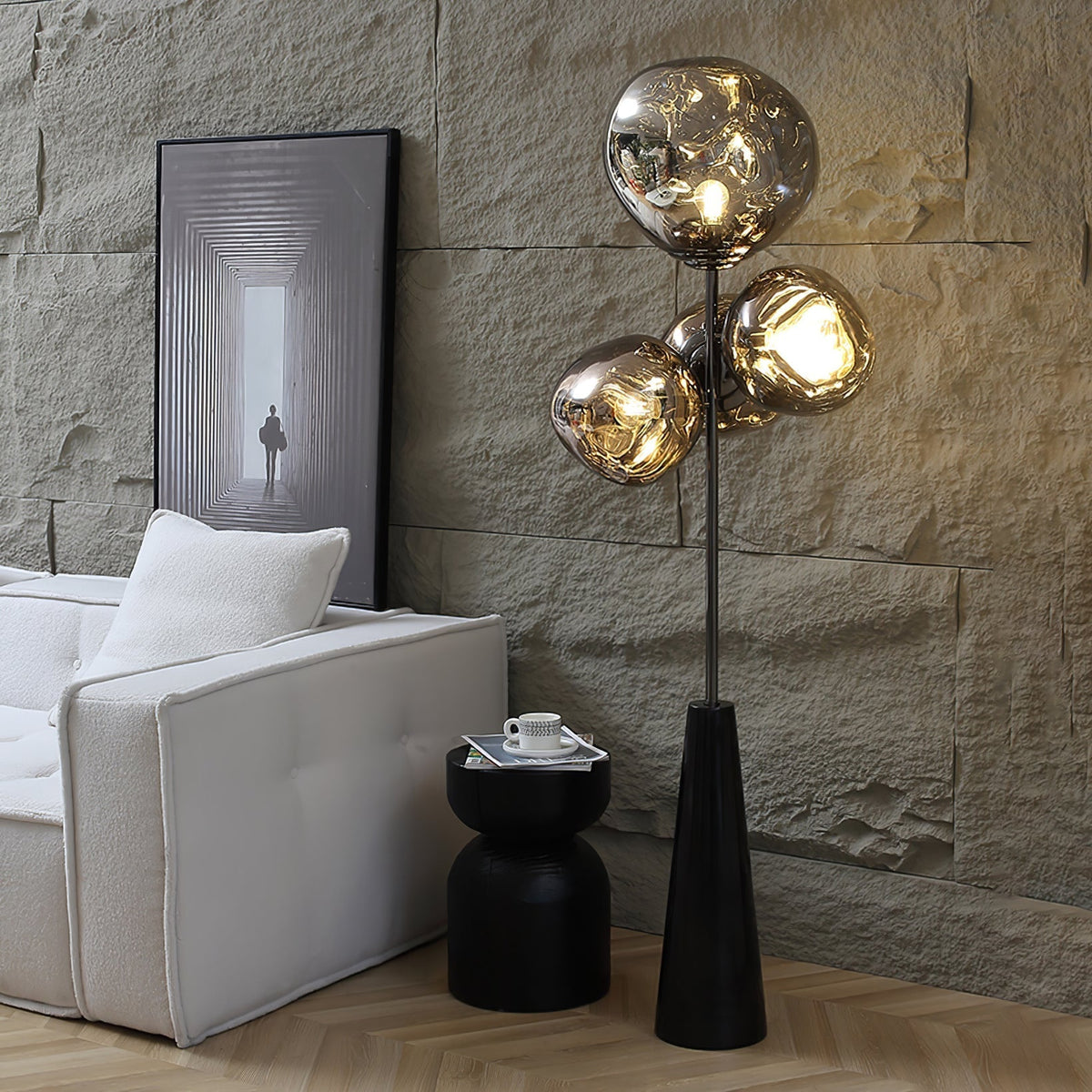 Viri modern golvlampa i marmor