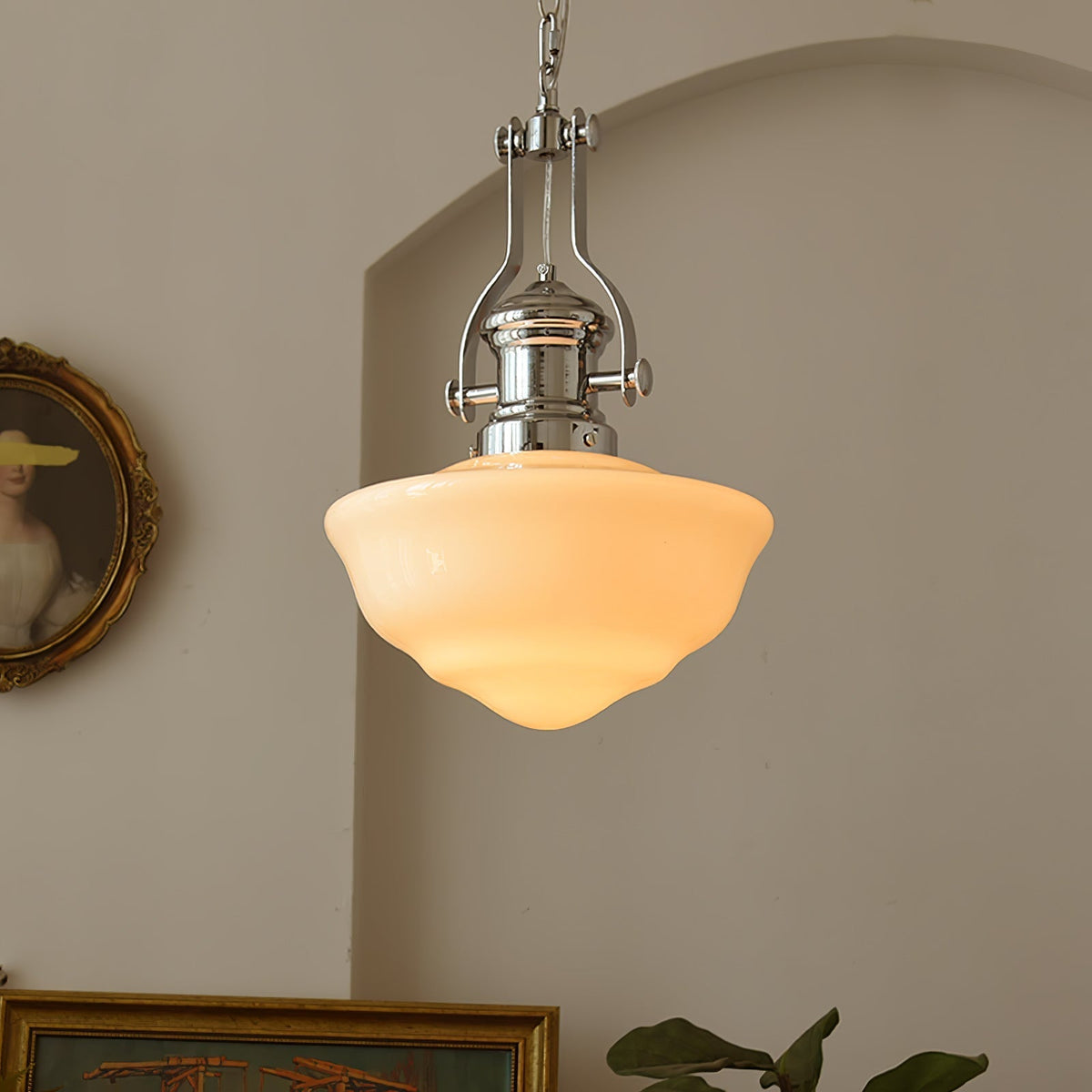 Luminária pendente de vidro de arte nórdica premium Zomiria