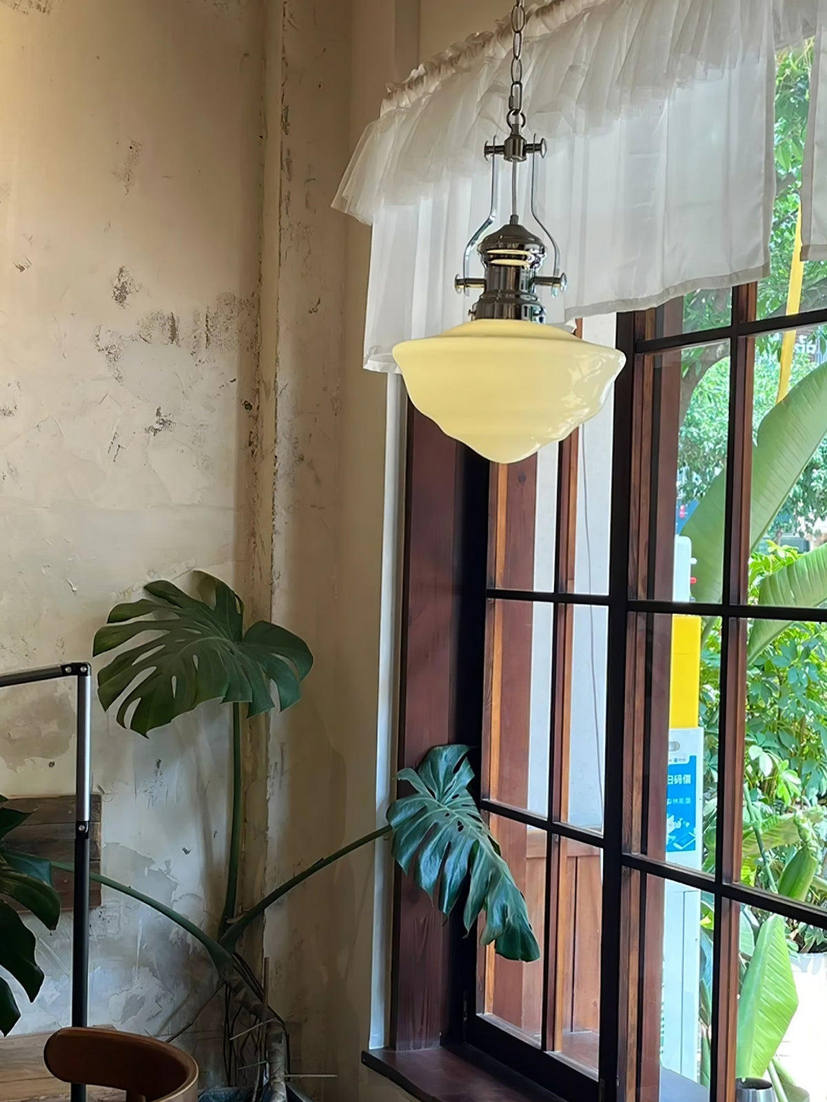 Luminária pendente de vidro de arte nórdica premium Zomiria