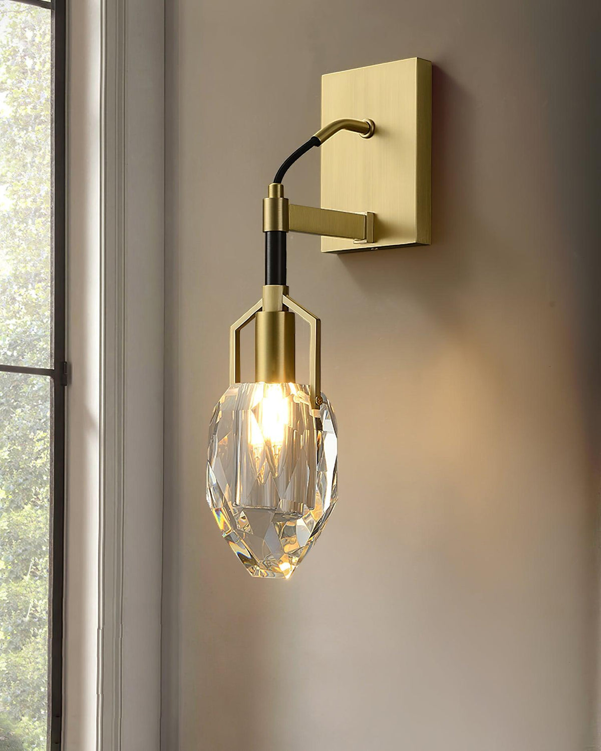 Candeeiro de parede de cristal artístico nórdico premium Isera