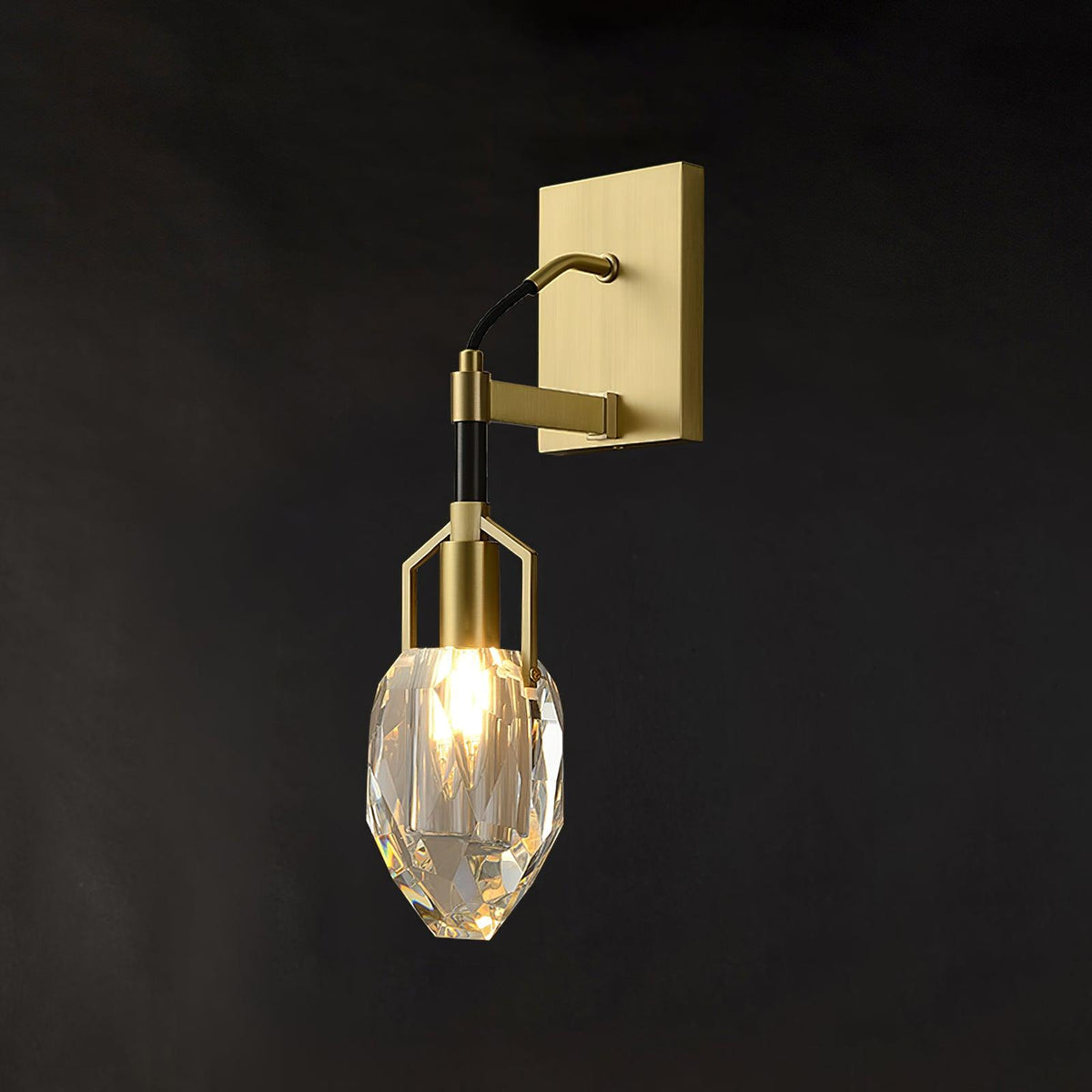 Candeeiro de parede de cristal artístico nórdico premium Isera