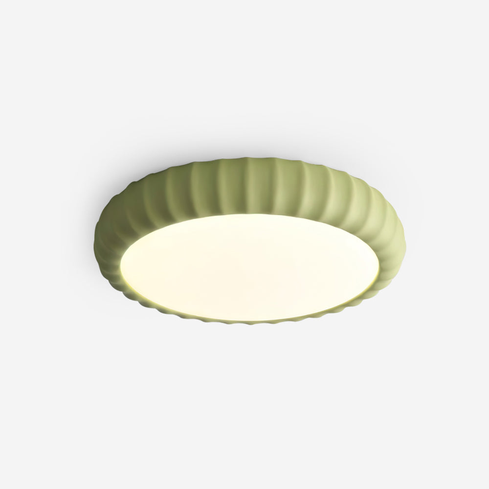 Loftlampe Blød grøn harpiks Minimalistisk planmonteret Moderne